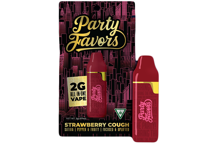 Strawberry Cough All-In-One Vape | 2g by Party Favors