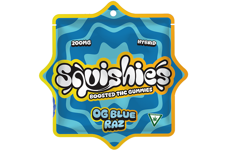 OG Blue Raz Gummies | 10x20mg | 200mg by Squishies