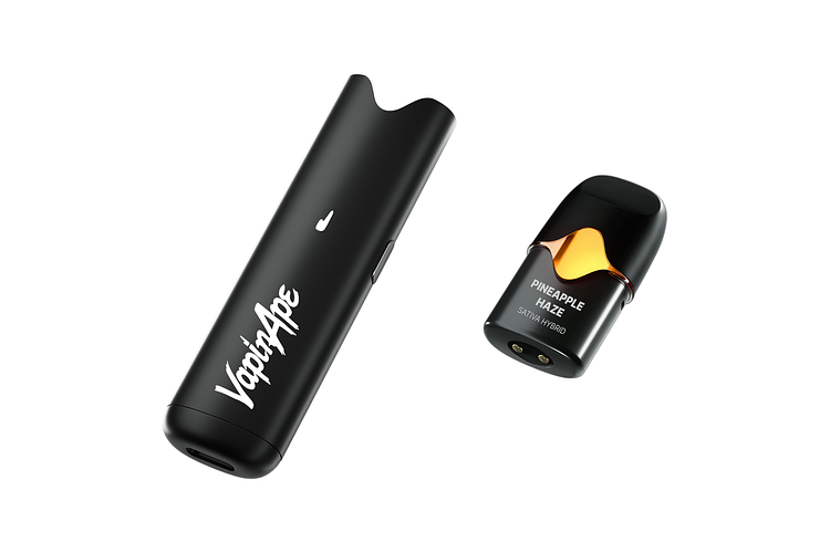 Pineapple Haze Vape Starter Kit With Pod And Battery | 1g by Vapin Ape