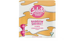 Knockout Rainbow Sherbert Gummy | 200mg by Gelato