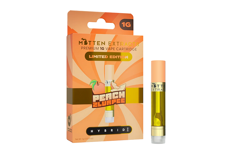 Peach Zlurpee Distillate Cartridge | 1g by Mitten Extracts