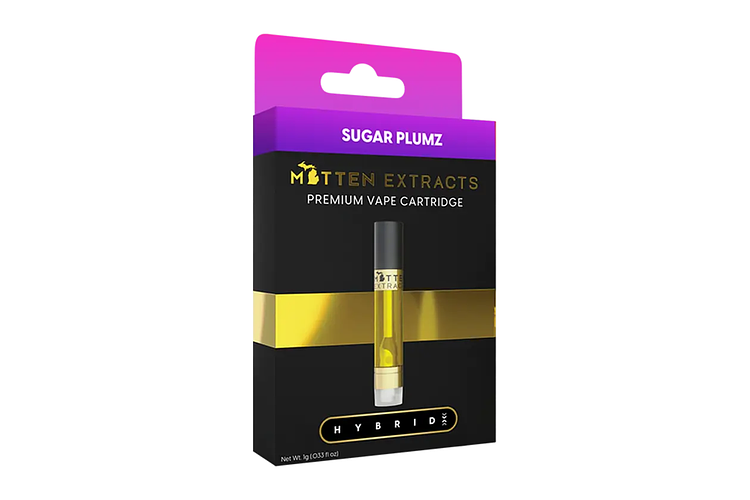 Sugar Plumz Distillate Cartridge | 1g by Mitten Extracts