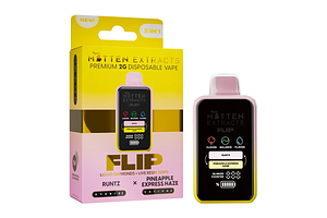 Runtz/Pineapple Express Haze Flip 2-in-1  Disposable Vape | 2g by Mitten Extracts