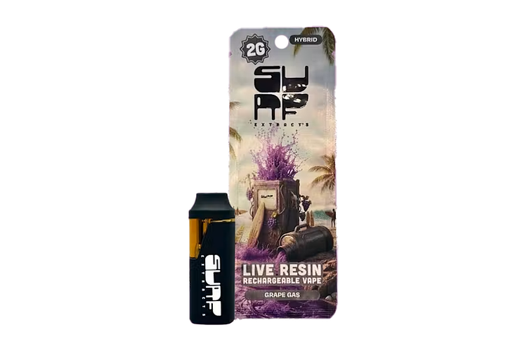 Grape Gas Live Resin Disposable Vape | 2g by Surf Extracts