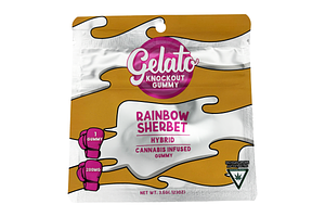 Knockout Rainbow Sherbert Gummy | 200mg by Gelato
