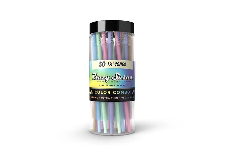 Blazy Susan | 1 1/4" Cones Colorful | 50-Pack by Blazy Susan