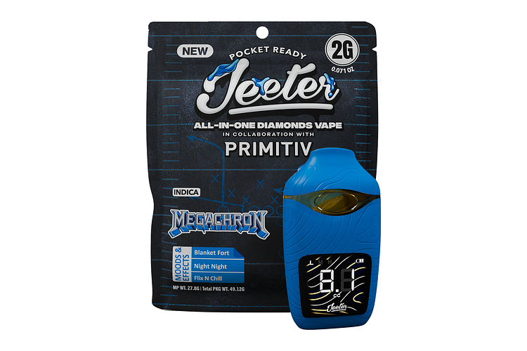 Limited Edition Jeeter x Pirmitiv | Megachron Liquid Diamond All-In-One Vape XL | 2g by Jeeter