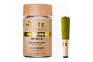 Peach Cobbler Infused Pre-Roll Pack | 5x0.7g | 3.5g by Mitten Extracts