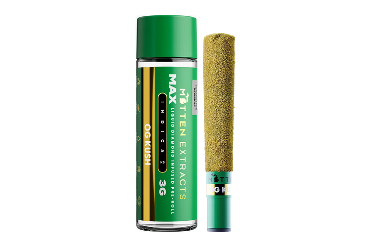 OG Kush MAX Infused Pre-Roll | 3g by Mitten Extracts