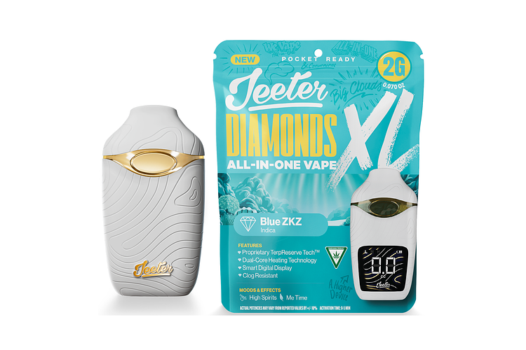 Blue ZKZ Liquid Diamond All-In-One Vape XL | 2g by Jeeter