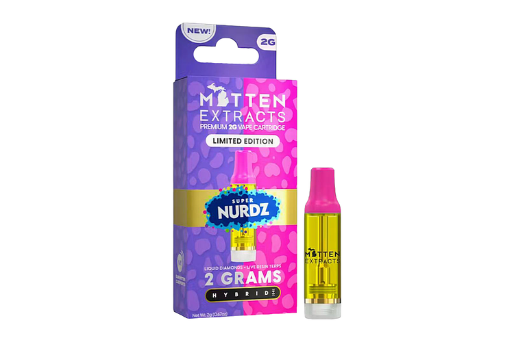 Super Nurdz Distillate Cartridge | 2g by Mitten Extracts