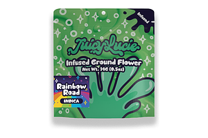 Rainbow Road Infused Ground Flower Prepackaged | 14g by Juicy Lucie