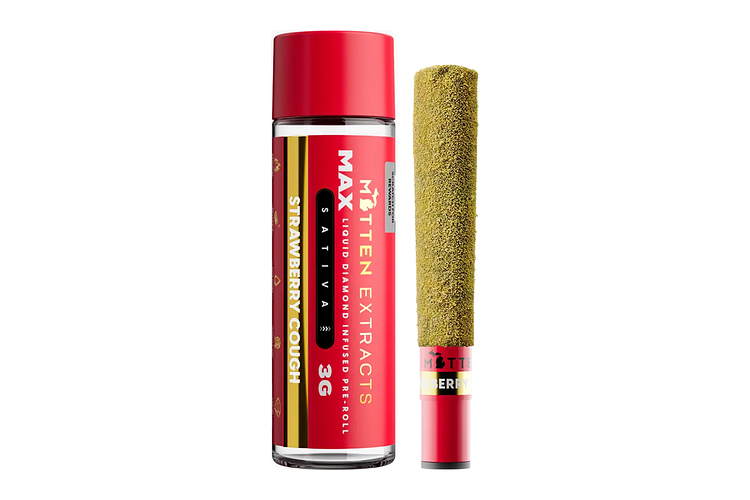 Strawberry Cough MAX Infused Pre-Roll | 3g by Mitten Extracts