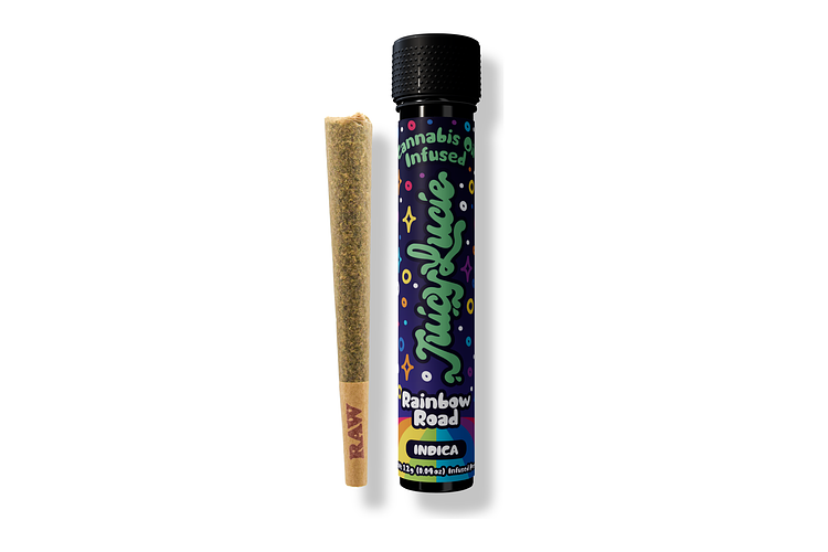 Rainbow Road Infused Pre-Roll | 1.2g by Juicy Lucie