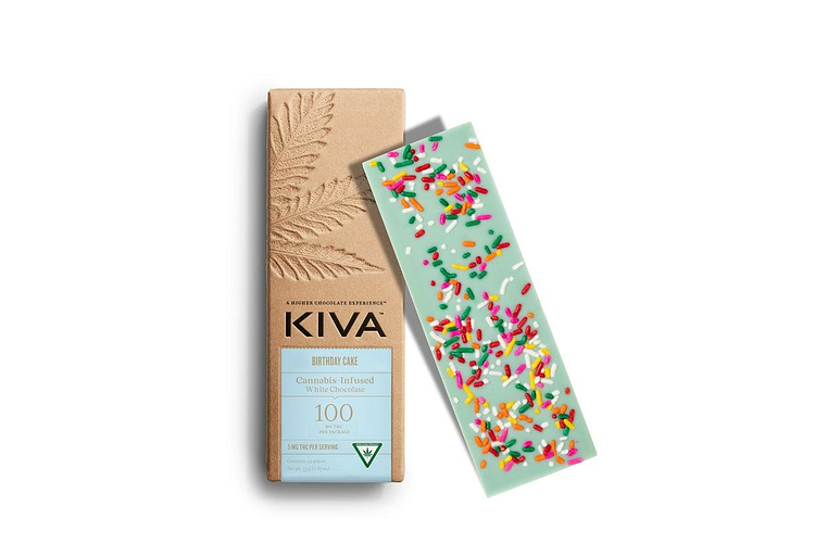 Kiva | Birthday Cake Chocolate Bar | 20x5mg | 100mg by Kiva
