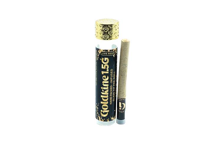 Goldkine | Pineapple Chunk 1.5g Infused Glass Tip Pre-Roll by Goldki NE