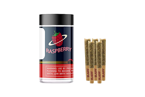 Rasberry Infused Pre-Roll Pack 5x0.5g by Lift Off