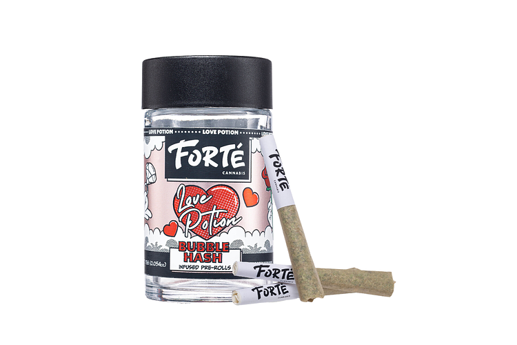 Forte | Love Potion Bubble Hash Infused Pre-Roll Pack | 3x0.5g | 1.5g by Forte Cannabis