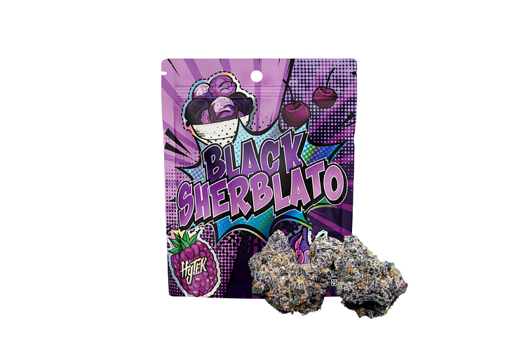 Black Sherblato Prepackaged Flower | 3.5g by Hytek