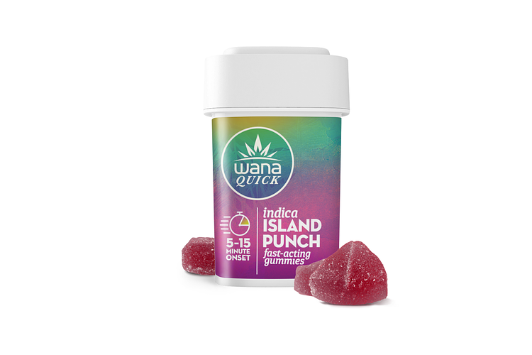 Wana Quick | Island Punch Gummies 10X10mg | 100mg by Wana