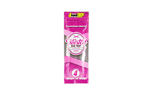 Twisted Hemp | California Dream (Strawberry Shortcake) Hemp Wraps | 4ct by Twisted Hemp