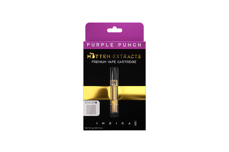 Purple Punch Distillate Cartridge | 1g by Mitten Extracts