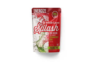 Splash | Strawberry Kiwi Live Resin Gummies | 4:1 THC:THCv | 200mg by Splash