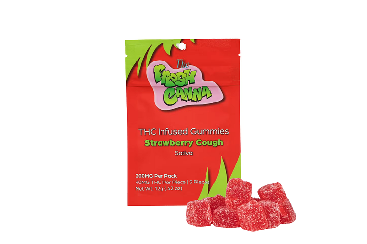 Strawberry Cough Gummies | 5x40mg | 200mg by Fresh Canna
