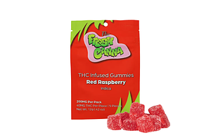 Red Raspberry Gummies | 5x40mg | 200mg by Fresh Canna