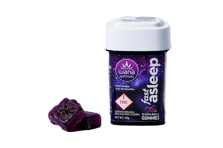 Dream Berry Fast Asleep Gummies | 5:1:1:1 CBD:CBN:CBG:THC | 20mg by Wana