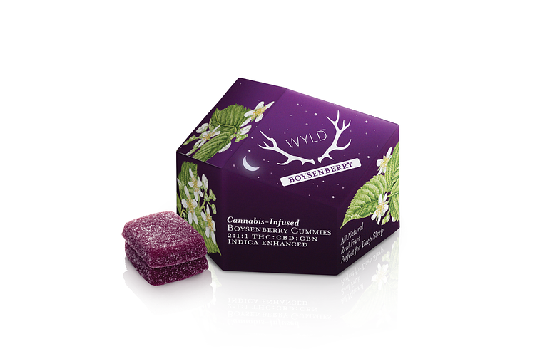 Boysenberry Gummies | 2:1:1 THC:CBD:CBN | 200mg by Wyld