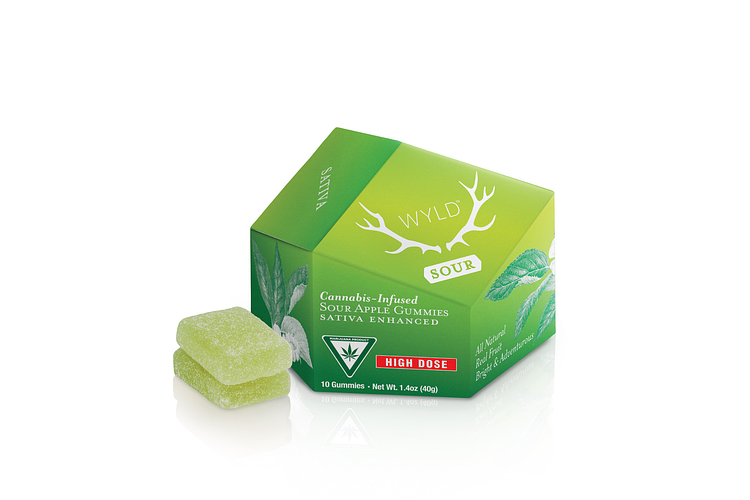 Sour Apple Gummies | 10x20mg | 200mg by Wyld