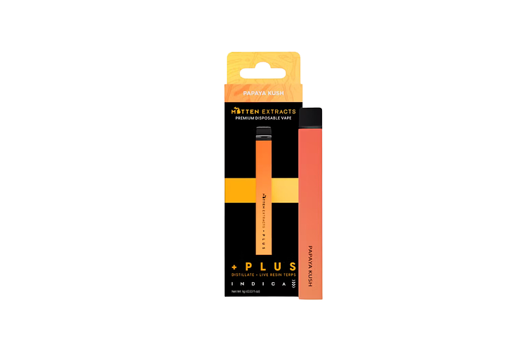 Papaya Kush Disposable Vape | 1g by Mitten Extracts