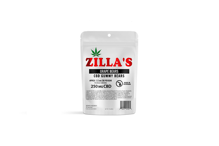 Zilla's | Grape CBD Gummies | 250 mg by Zilla's