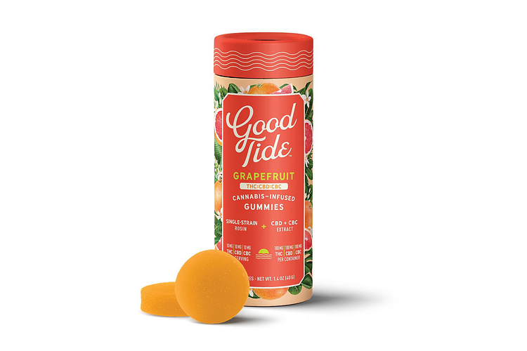 Grapefruit Gummies | 2:1:1 THC:CBD:CBC | 200mg by Good Tide