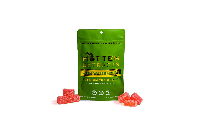 Watermelon Gummies 10x20mg | 200mg by Mitten Extracts