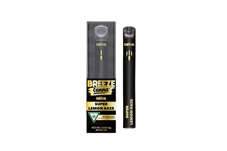 Super Lemon Haze Live Resin Disposable Vape | 1g by Breeze