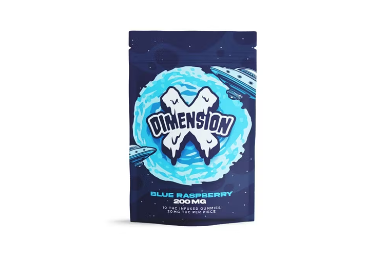 Dimension X | Blue Raspberry Gummies | 10x20mg | 200mg by Dimension