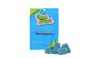 Blue Raspberry Gummies | 5x40mg | 200mg by Fresh Canna