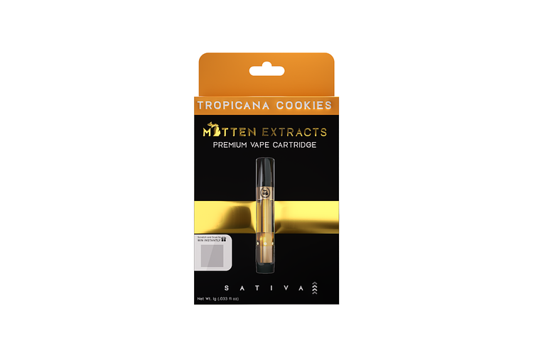 Tropicana Cookies Distillate Cartridge | 1g by Mitten Extracts
