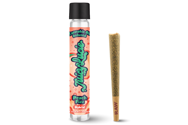 Juicy Lucie | Peach Fizz Infused Pre-Roll | 1.2g by Juicy Lucie