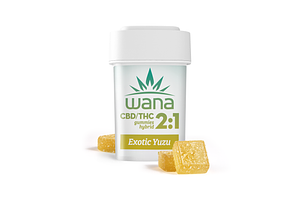 Wana | Exotic Yuzu Gummies | 2:1 CBD:THC | 100mg by Wana