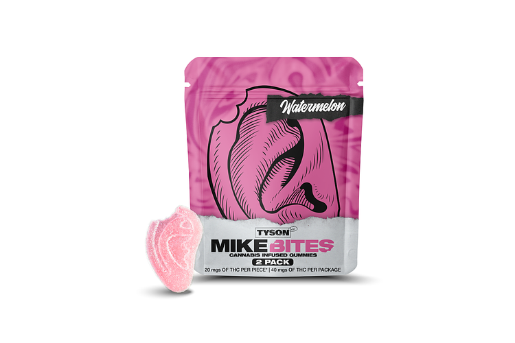 Tyson 2.0 | Watermelon Mike Bites Gummies | 2x20mg | 40mg by Tyson 2.0
