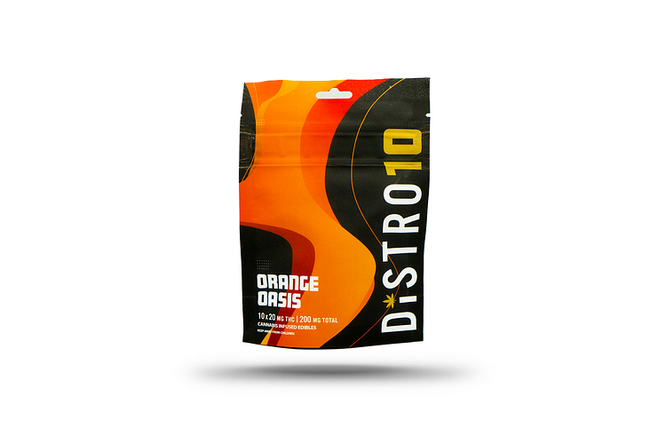Distro 10 | Orange Oasis Gummies | 10x20mg | 200mg by Distro 10