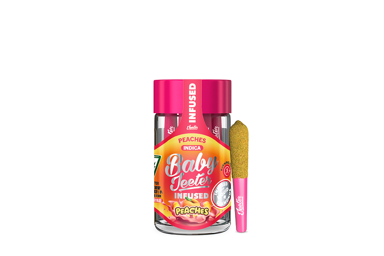Jeeter | Peaches Infused Pre-Roll Pack | 5x0.5g | 2.5g by Jeeter
