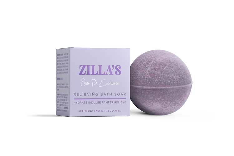 Zilla's | Purple Lavender CBD Bath Bomb | 500mg by ZILLAS