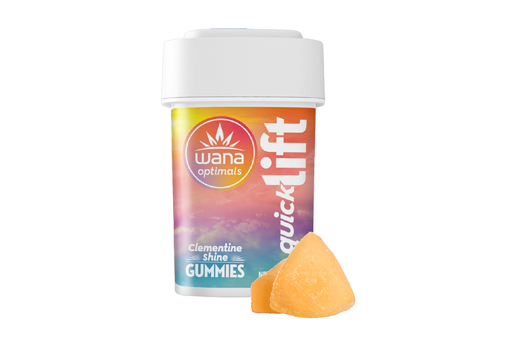 Wana Optimals | Clementine Shine Quick Lift Gummies | 1:1:1 THC:THCV:CBG | 50mg by Wana