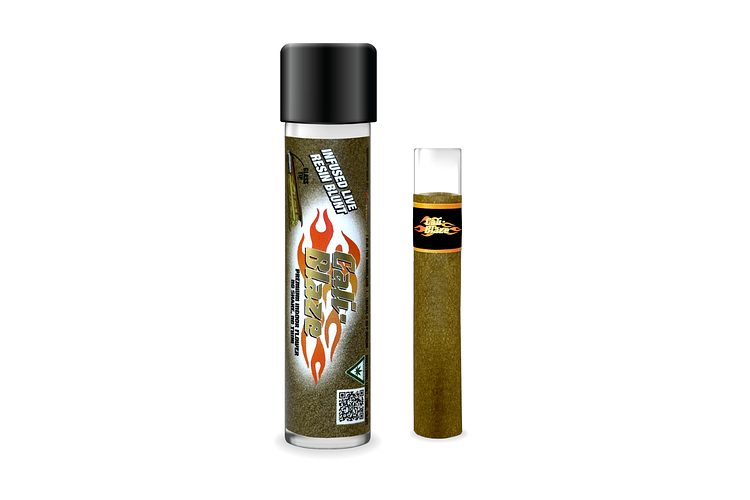 Cali-Blaze | Strawberry Live Resin Infused Donut Blunt | 1.2g by Cali Blaze
