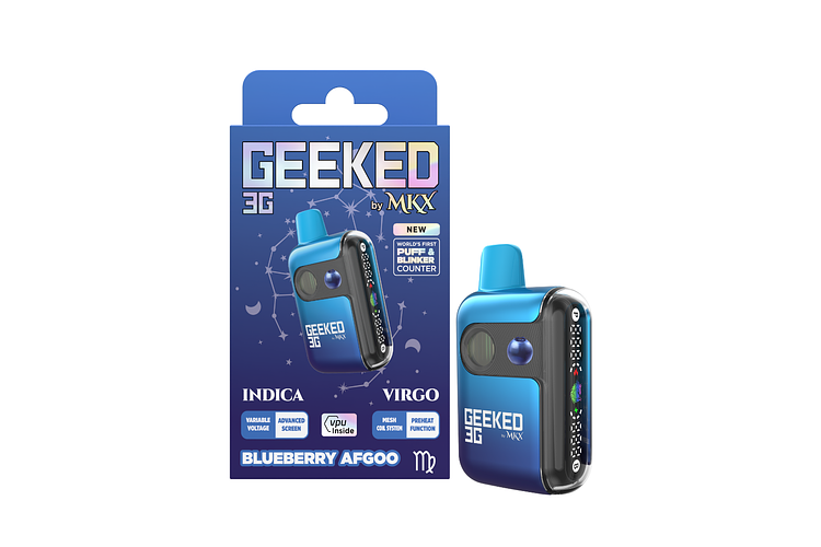 Geeked | Blue Afgoo Disposable Vape | 3g by MKX