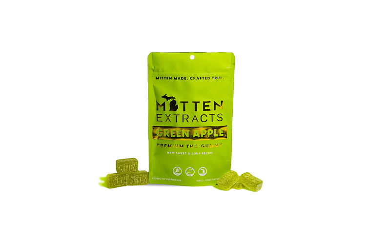 Mitten Extracts | Green Apple Fruit Chews  | 10x20mg | 200mg by 